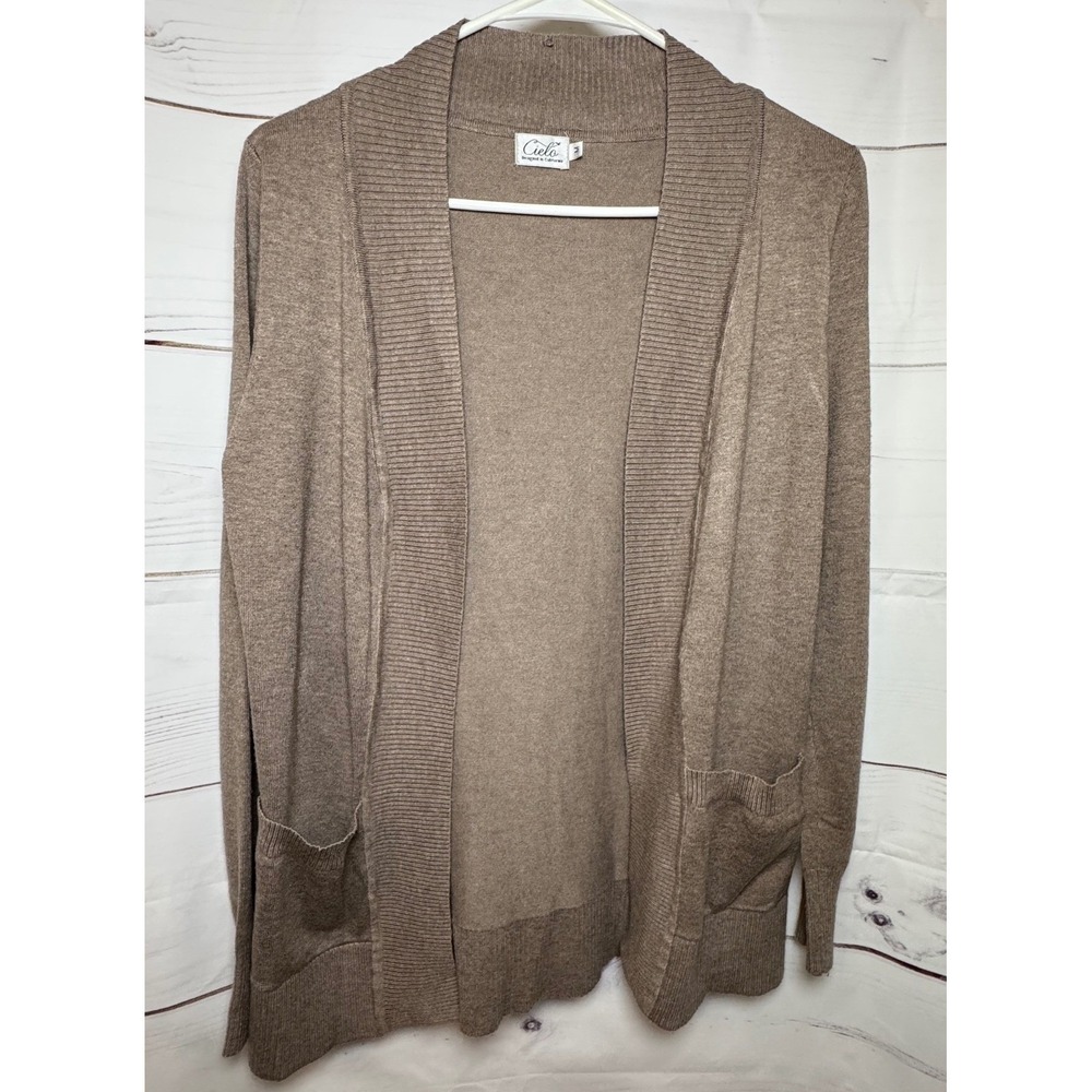 Cielo Women's Open Front Cardigan Sweater / Size Medium / Sku0073